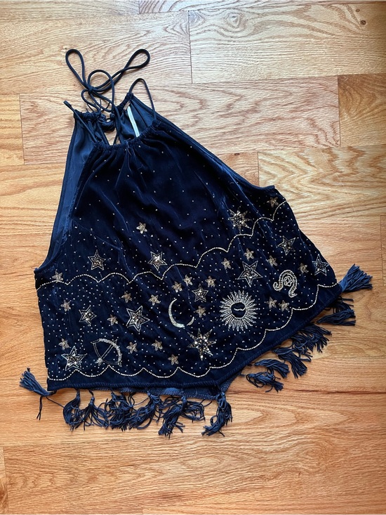 Free People Tops - FREE PEOPLE - Velvet Celestial Halter